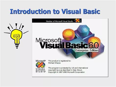 visual basic|Introduction to Visual Basic.